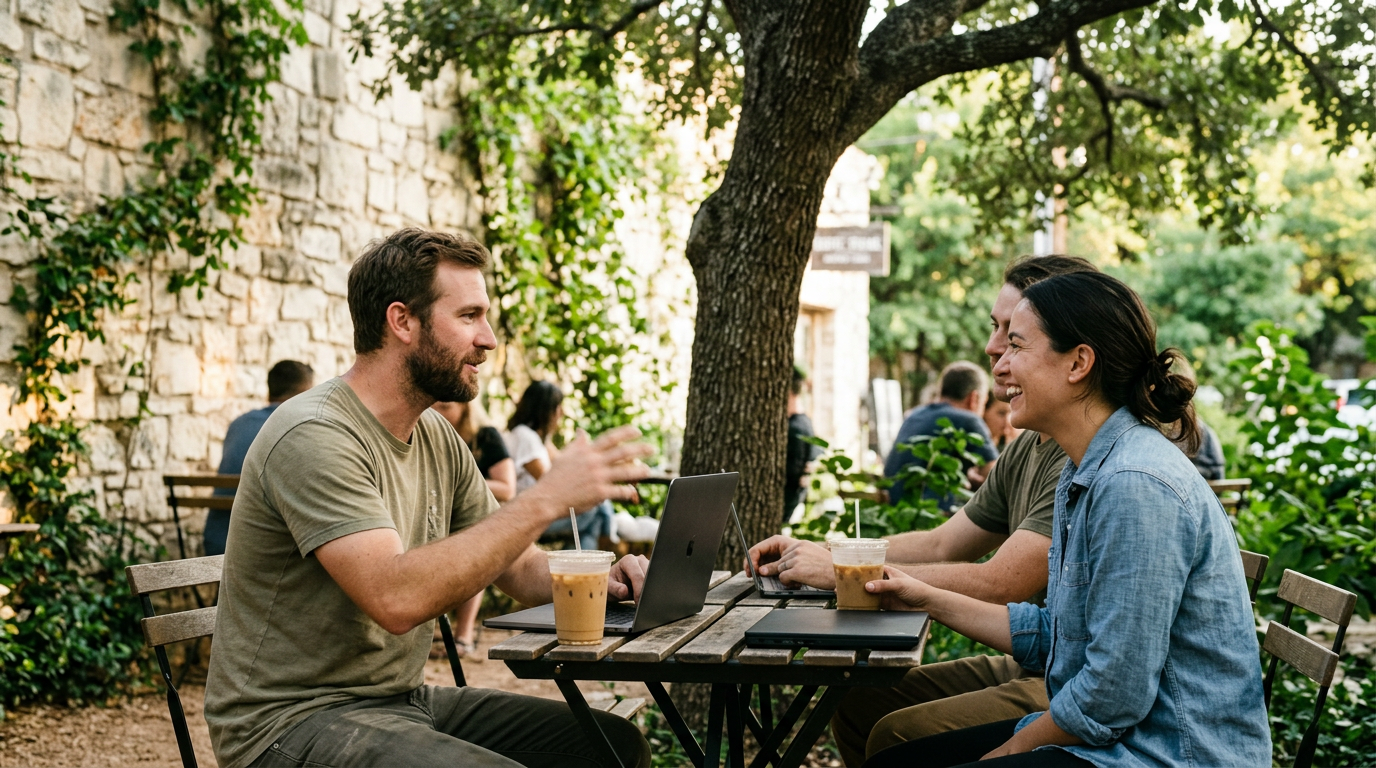 Austin founders get further over coffee