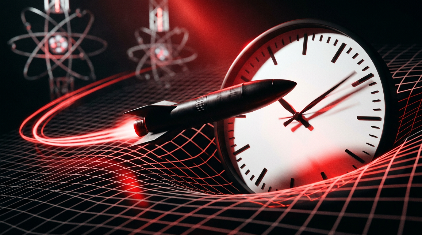 The clock on the rocket is not broken
