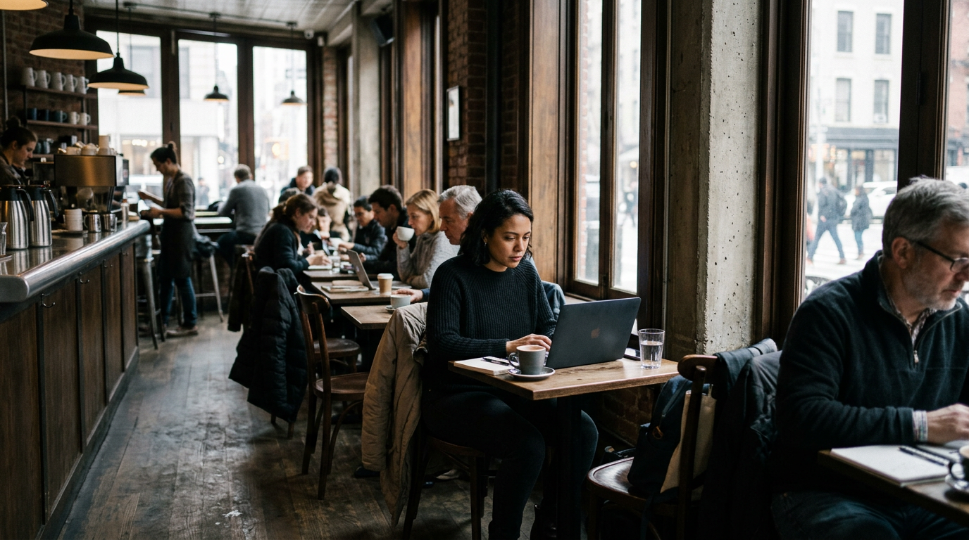 NYC coffee shops where laptops still make sense