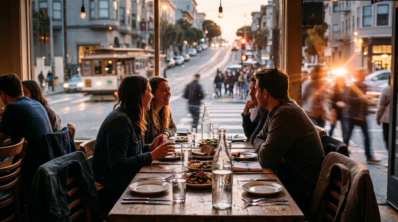 The SF founder dinner that skips the private room