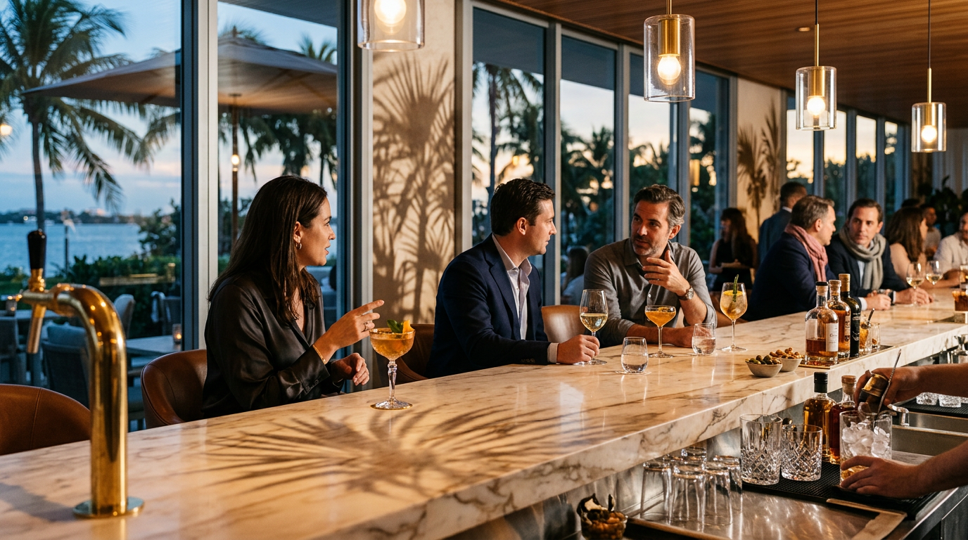 Where Miami investors still take the dinner meeting